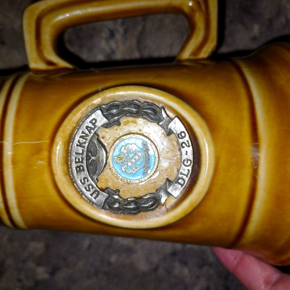 Uss Belknap beer stein